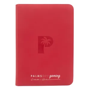 Collector's Series TOP LOADER Zip Binder - CLEAR - Red