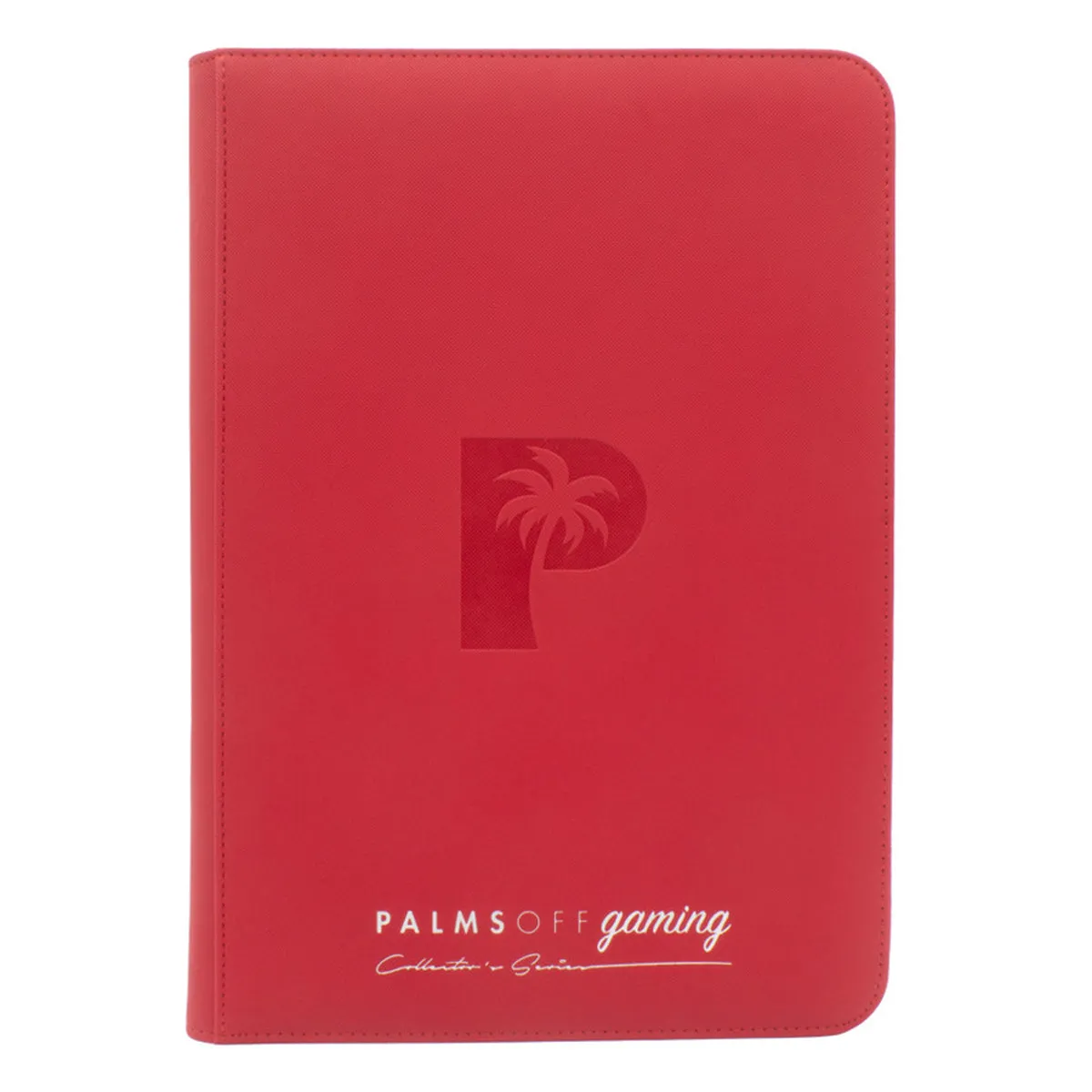 Collector's Series TOP LOADER Zip Binder - CLEAR - Red