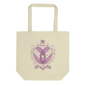 Collegiate Style Crest Eco Tote Bag by Be There in Five