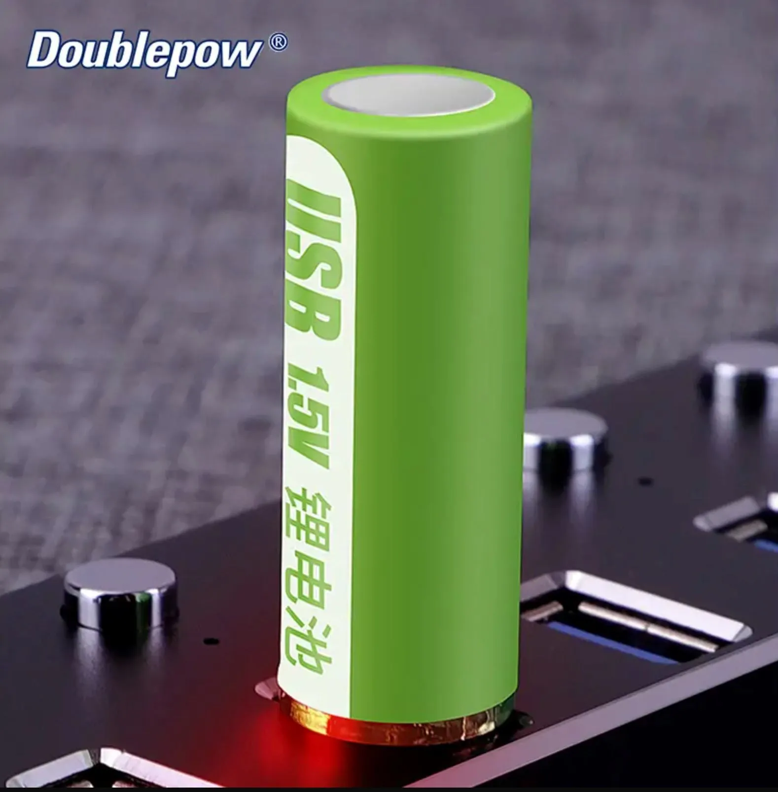 Computer USB AA Rechargeable Battery 1.5V 1800mAh Li ion Battery Cell - 4 Batteries