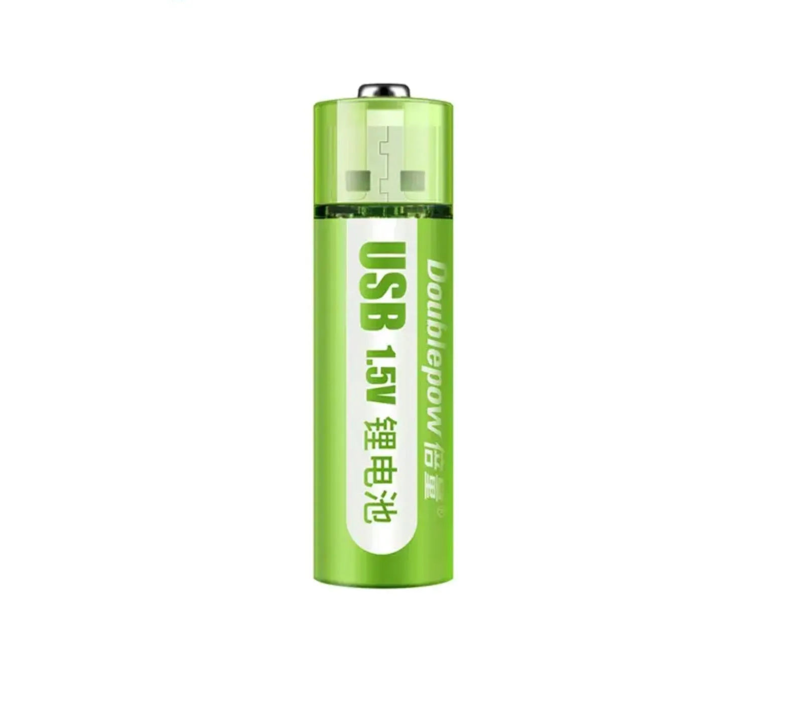 Computer USB AA Rechargeable Battery 1.5V 1800mAh Li ion Battery Cell - 4 Batteries