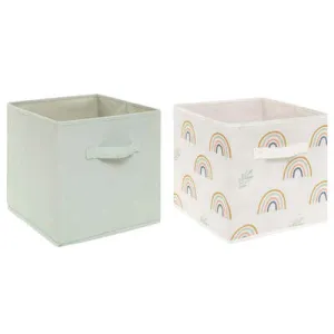 Contenitori in Tessuto 29 x 29 cm - 2 pezzi