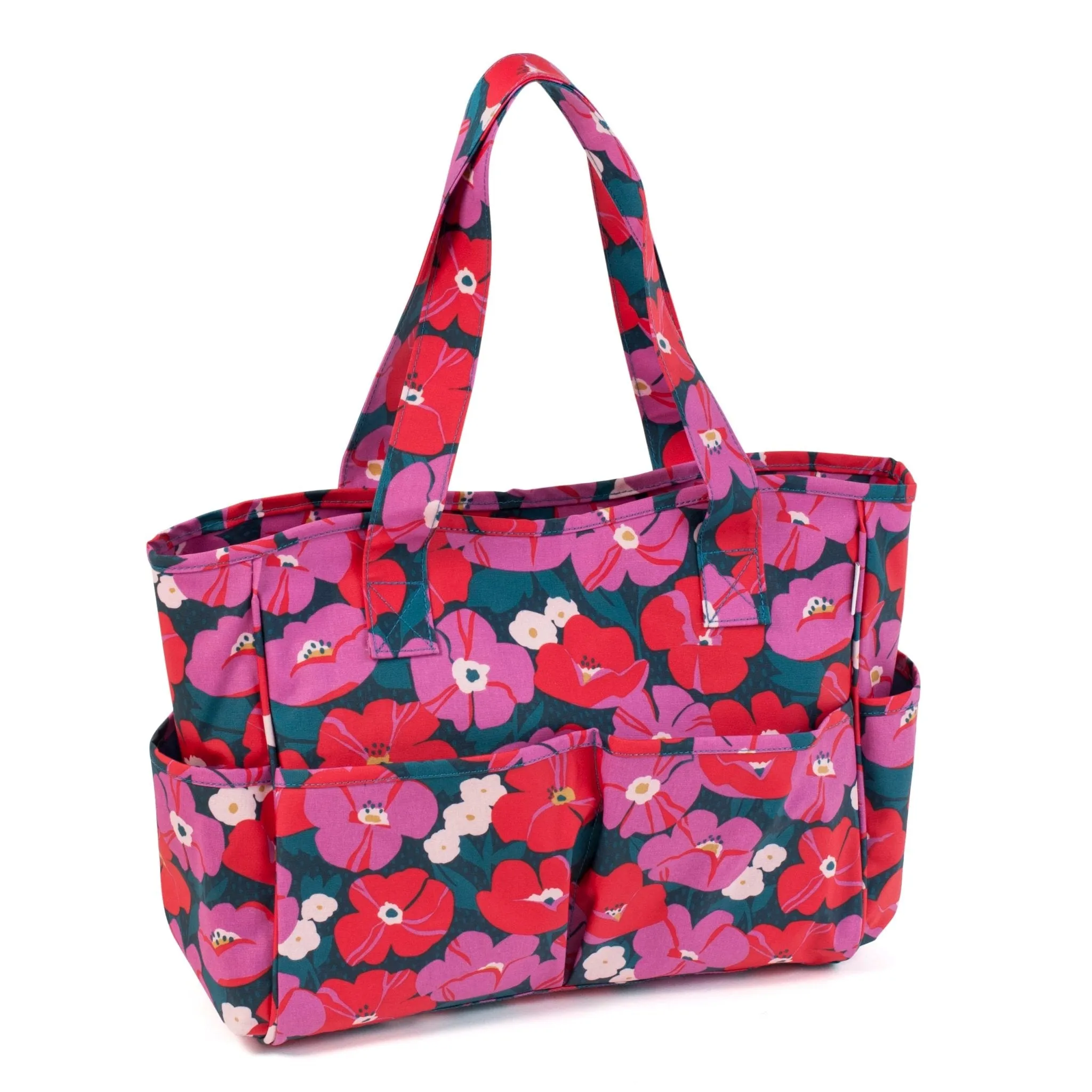 Craft Bag | Hobby Gift | Matt PVC Modern Floral