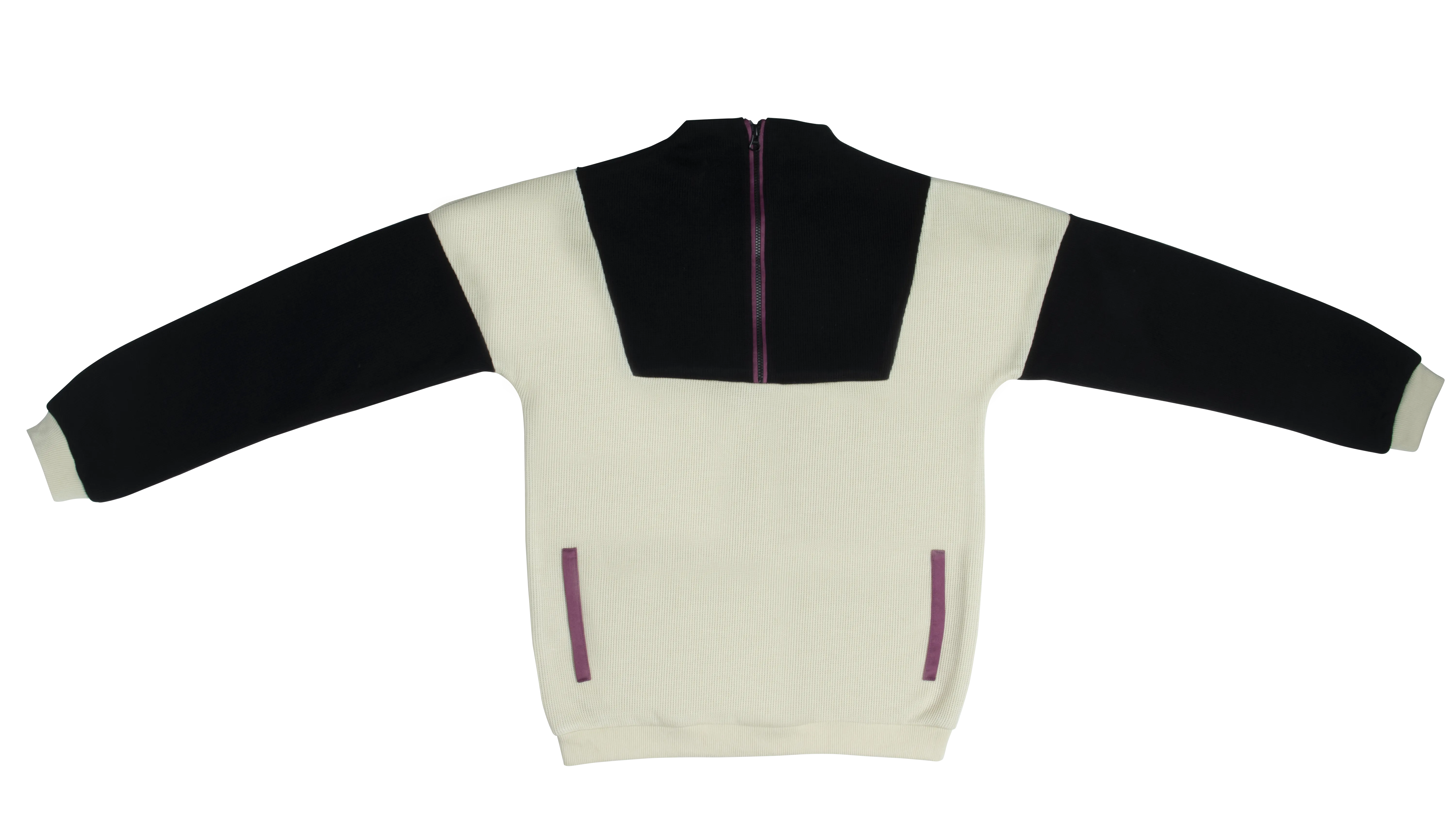 Crew Kids Half Zip Knit Black Top