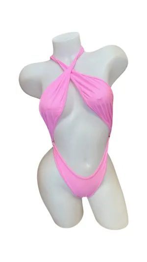 Criss Cross Sling Shot - Baby Pink