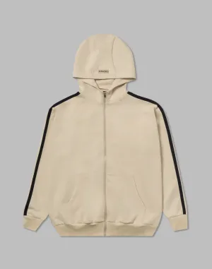 CRONOS DOUBLE STRIPES ZIP HOODIE【CREAM】