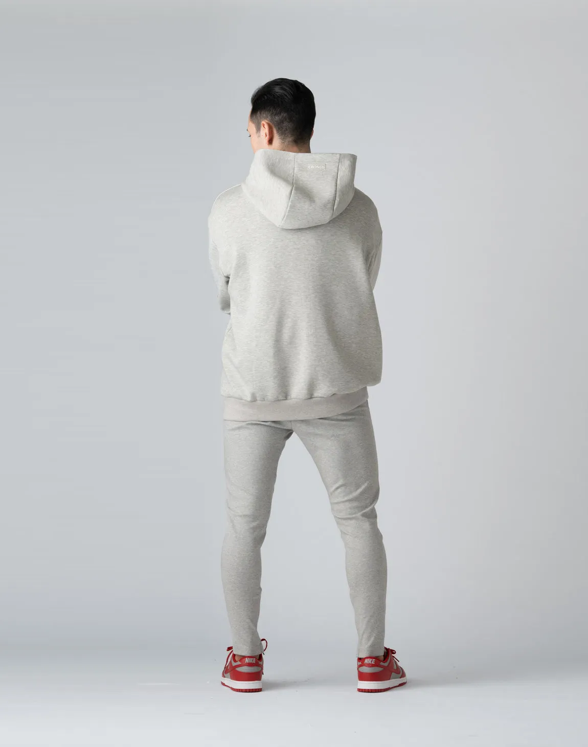 CRONOS DOUBLE STRIPES ZIP HOODIE【M.GRAY】