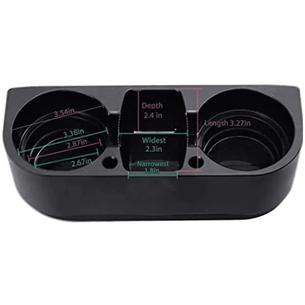 Cup Holder Portable Multifunction Vehicle Seat Cup Cell Phone Drinks Holder Box Car Interior Organizer, Compatible with All Cars, Car Accessories VE11995