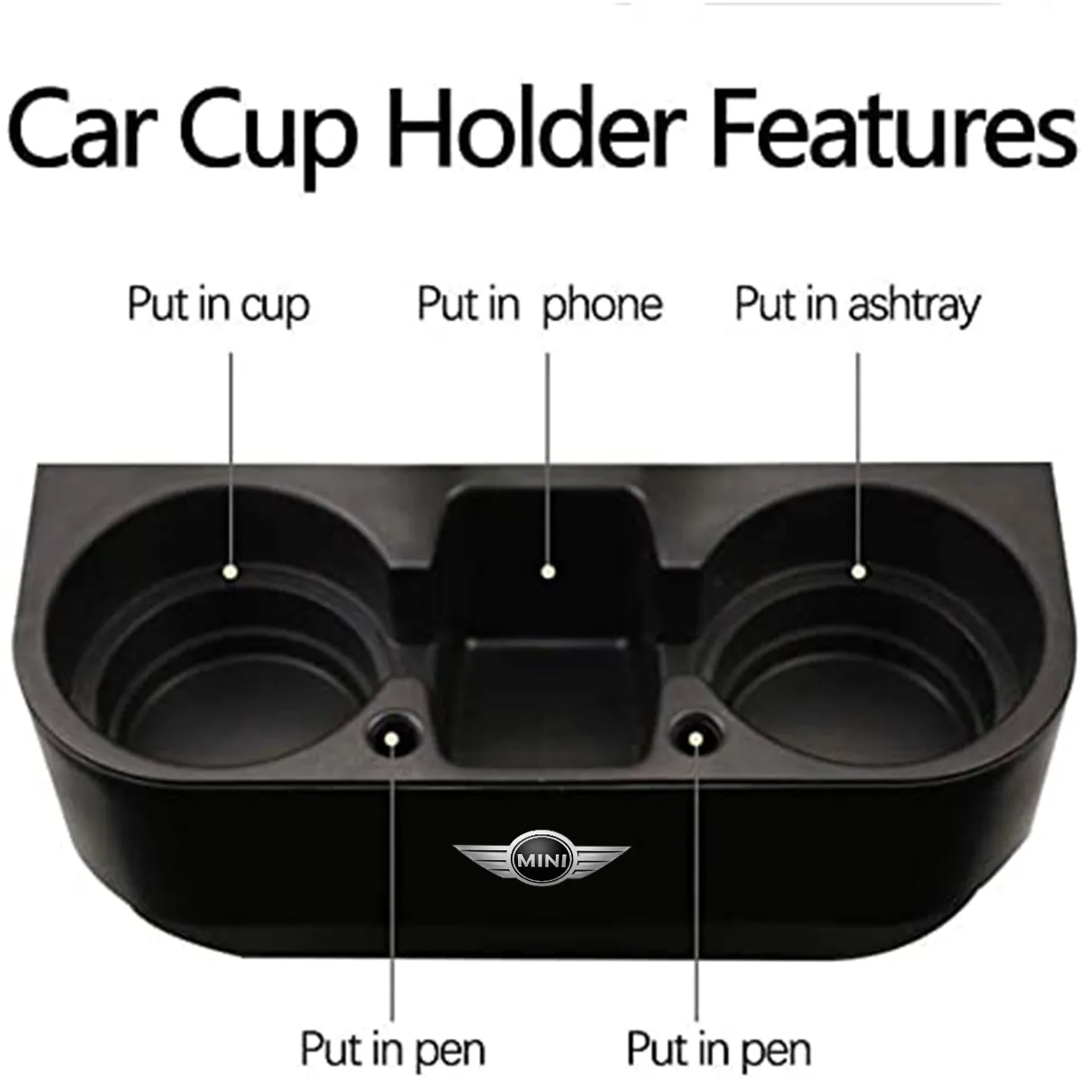 Cup Holder Portable Multifunction Vehicle Seat Cup Cell Phone Drinks Holder Box Car Interior Organizer, Custom Logo For Your Cars, Car Accessories MC11995