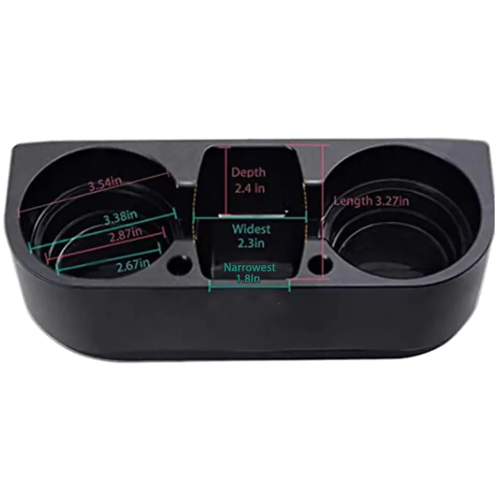 Custom Text Cup Holder Portable Multifunction, Fit with Dodge, Cup Holder Expander for Car, Vehicle Seat Cup Cell Phone Drinks Holder Box Car Interior Organizer