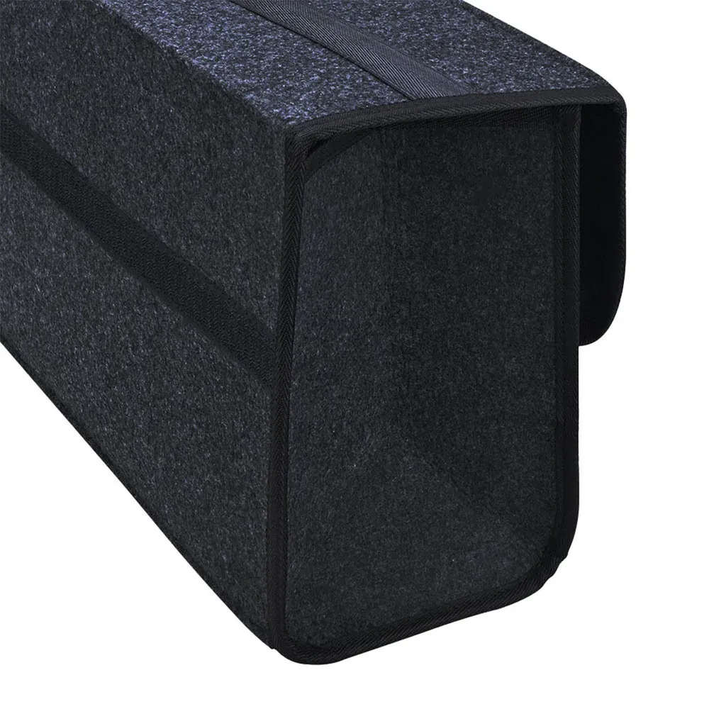 Custom Text For Soft Felt Car Bag Organizer, Compatible with All Cars, Folding Car Storage Box Non Slip Fireproof Car Trunk Organizer AC12990