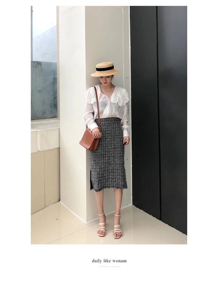Cute Black LEATHER Square Side Bag Handmade WOMEN Phone Crossbody BAG Purse FOR WOMEN
