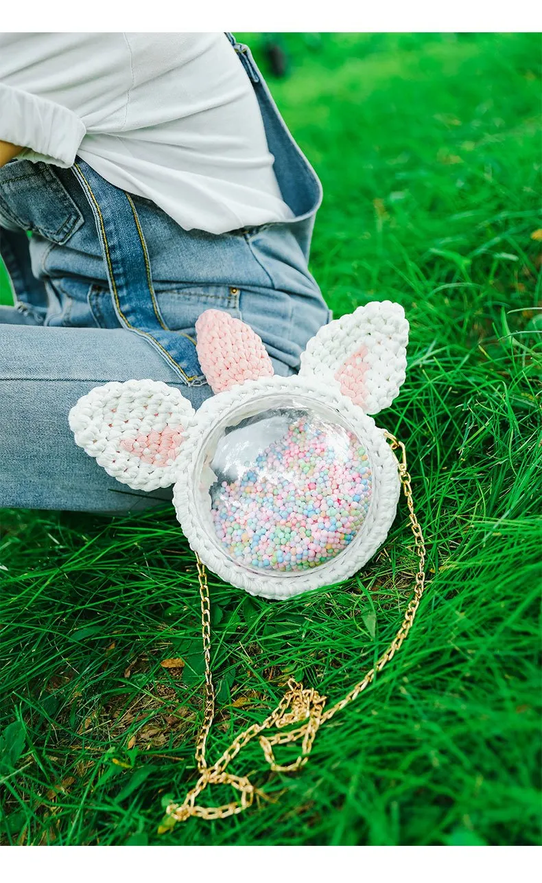 Cute Unicorn Crochet Crossbody Purse Unicorn Crochet Shoulder Bags for Girl Unicorn Crochet Crossbody Purses