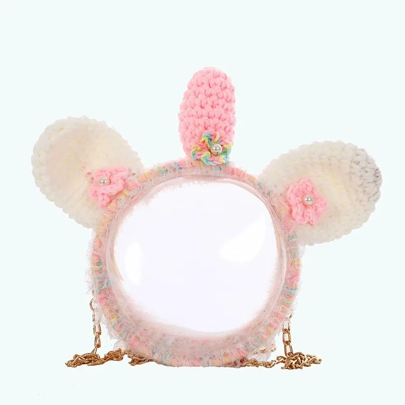 Cute Unicorn Crochet Crossbody Purse Unicorn Crochet Shoulder Bags for Girl Unicorn Crochet Crossbody Purses