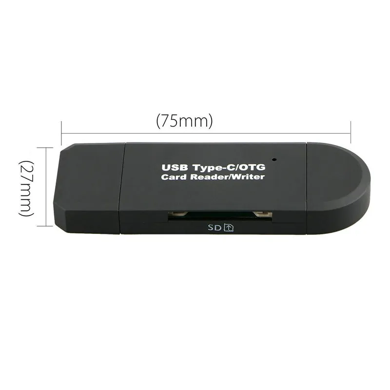 Czytnik Kart z USB OTG (SD / Micro SD/ MMC) - Wersja USB-C