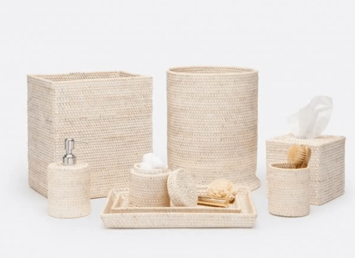 Dalton Bath Collection - Whitewash Rattan