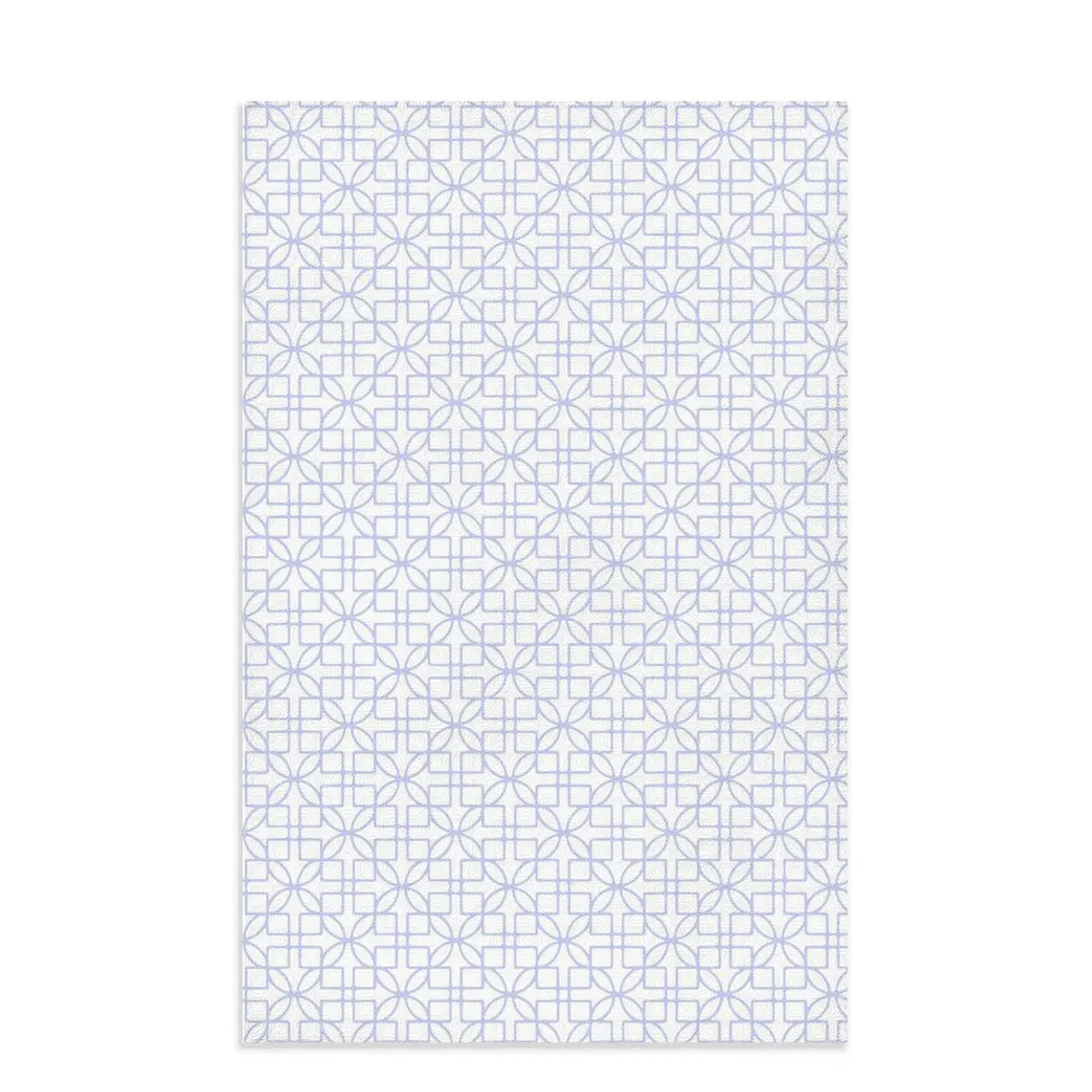 D&D Lattice Dish Towel - Blue