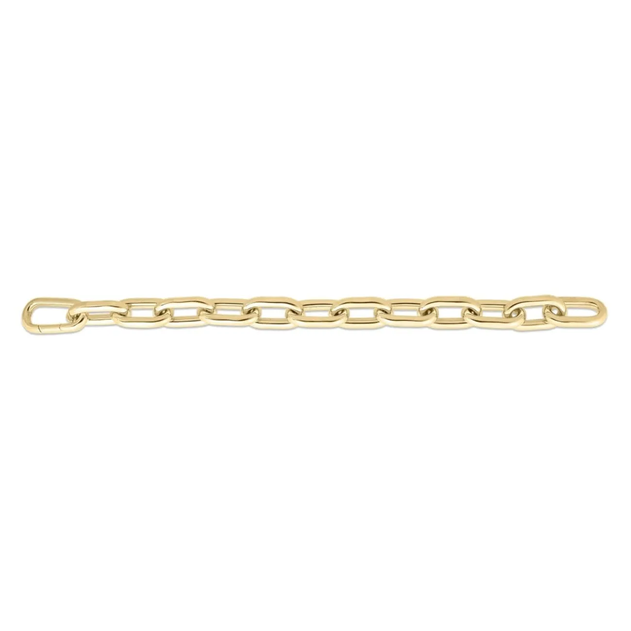 Designer Gold 18K Yellow Gold Chunky Paperclip Bracelet