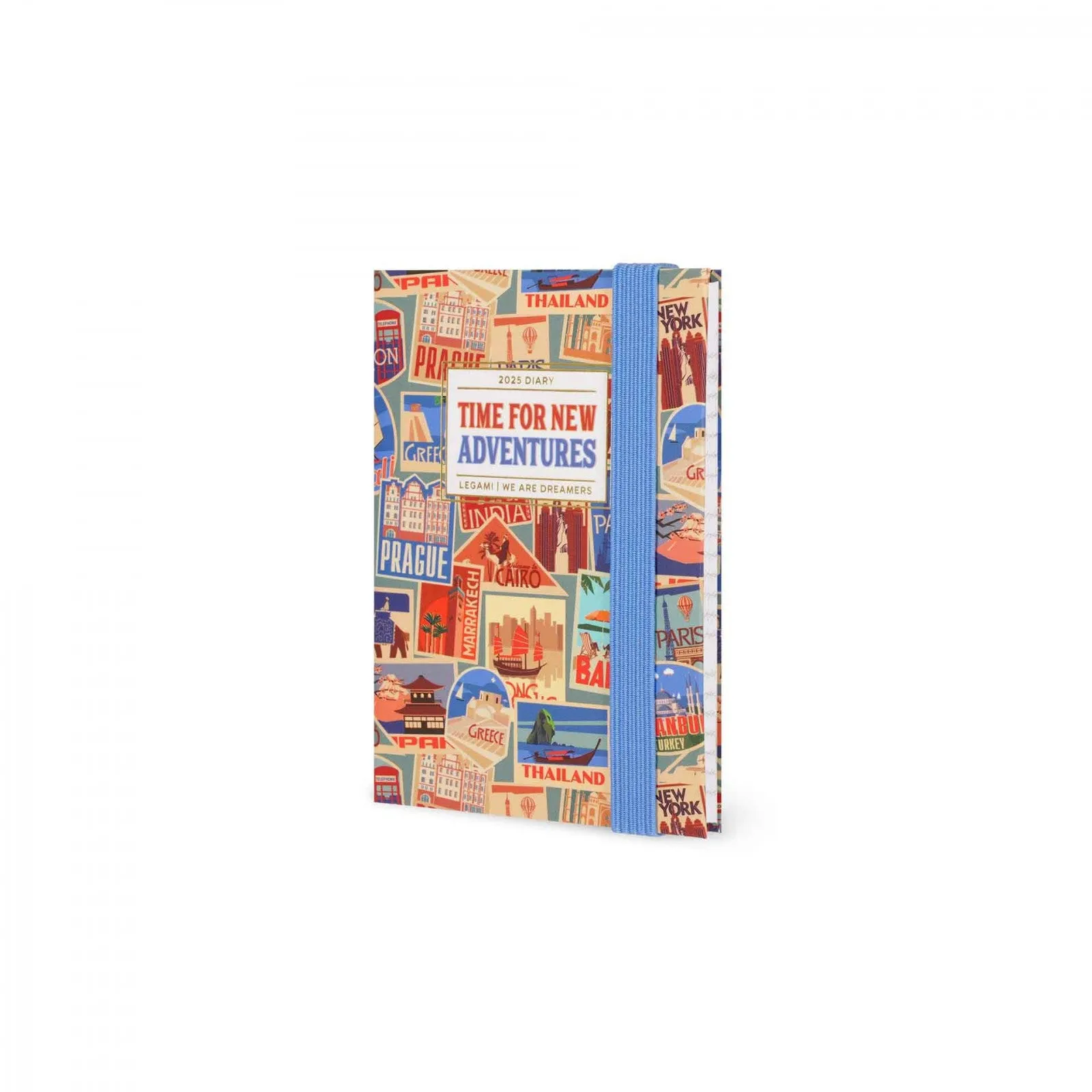 Diario 12 Mesi - 2025 - Mini Settimanale - Travel Stickers