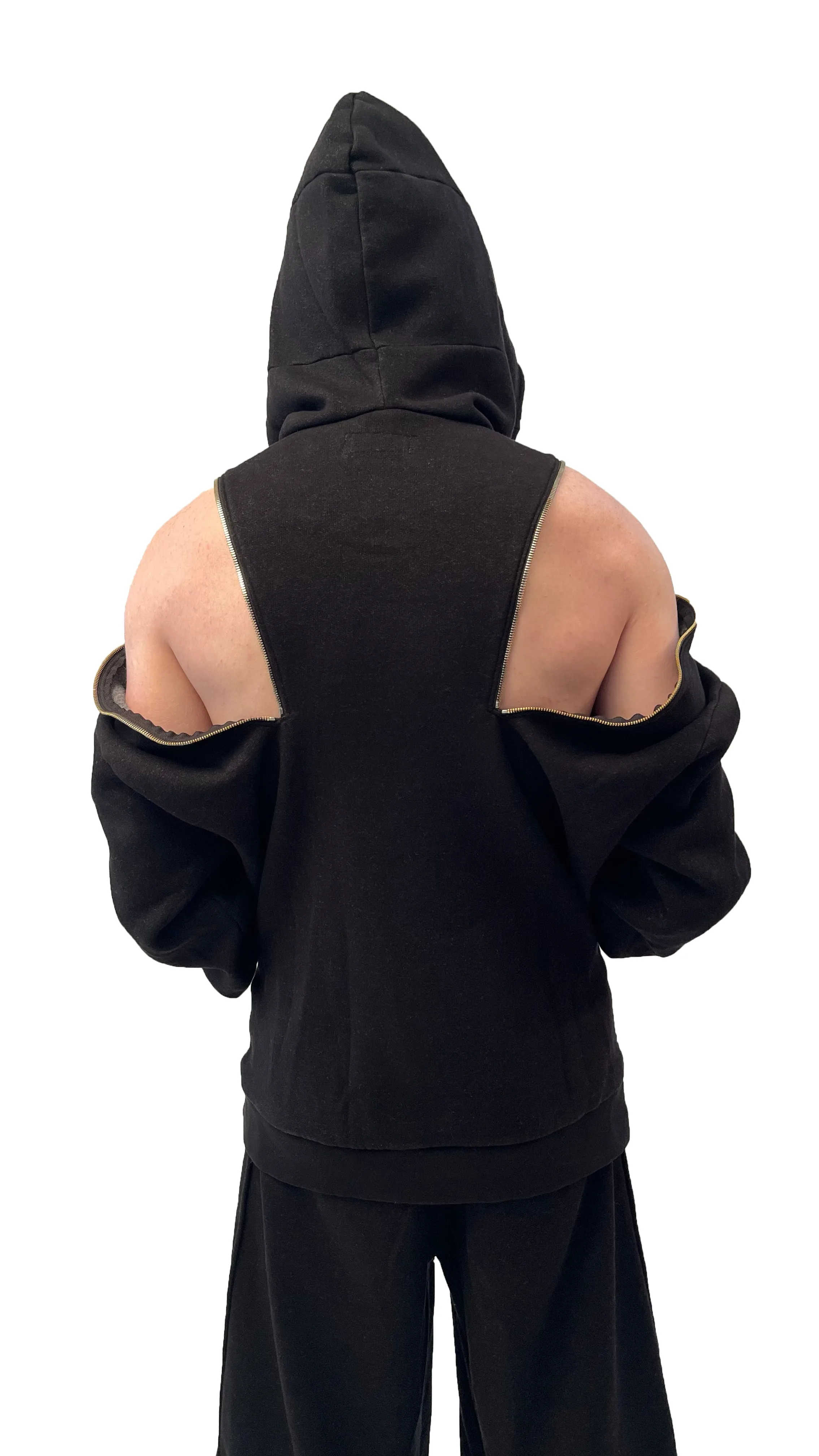 DIVIDER HOODIE - BLACK