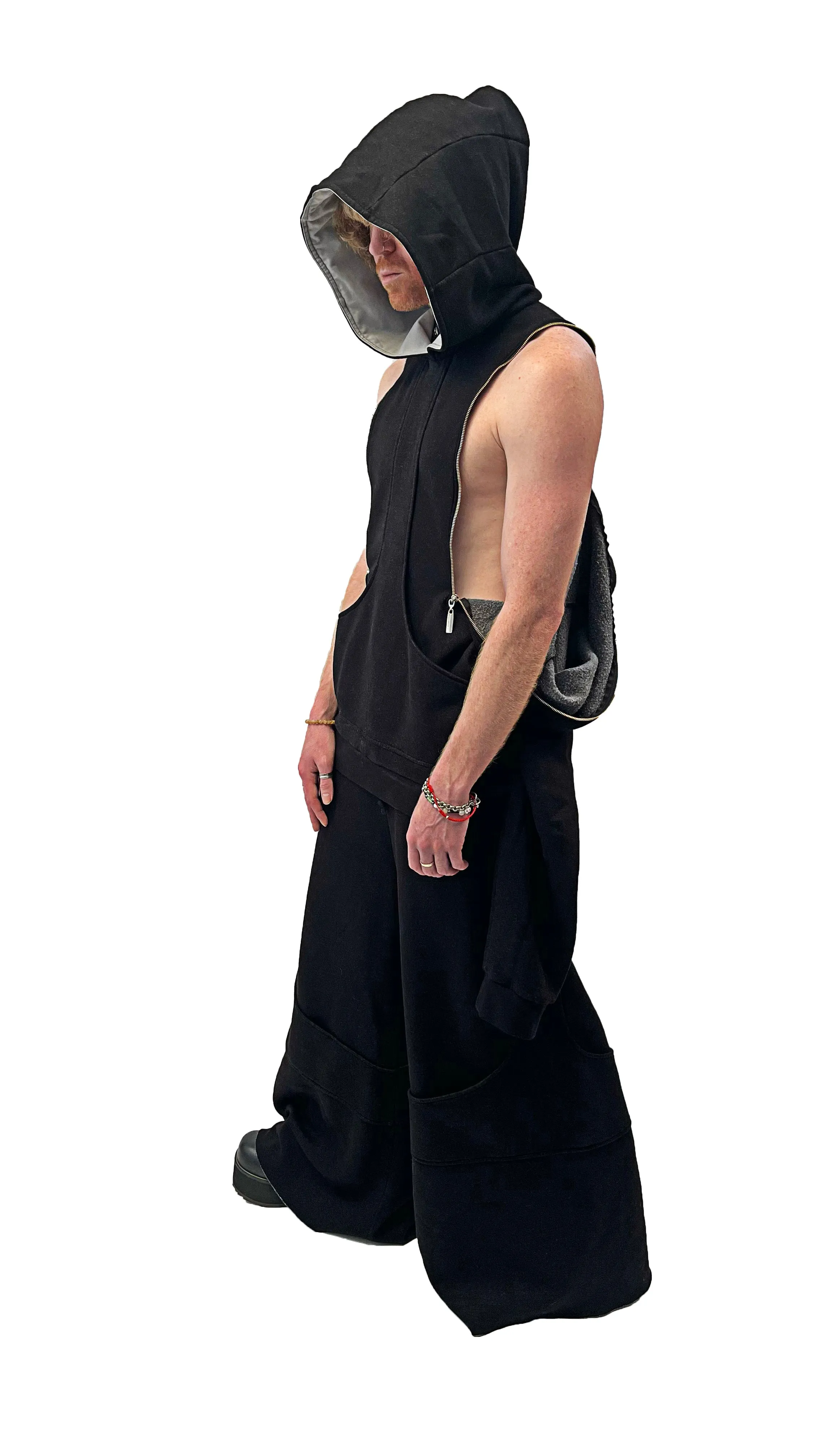 DIVIDER HOODIE - BLACK