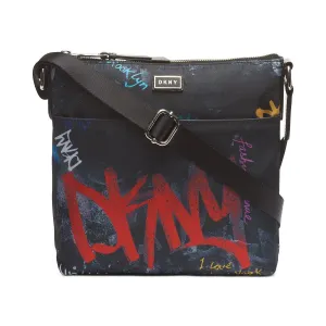 Dkny Gigi Graffiti Logo North-South Crossbody