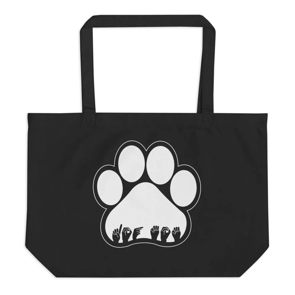 DOG MOM Large Tote Bag