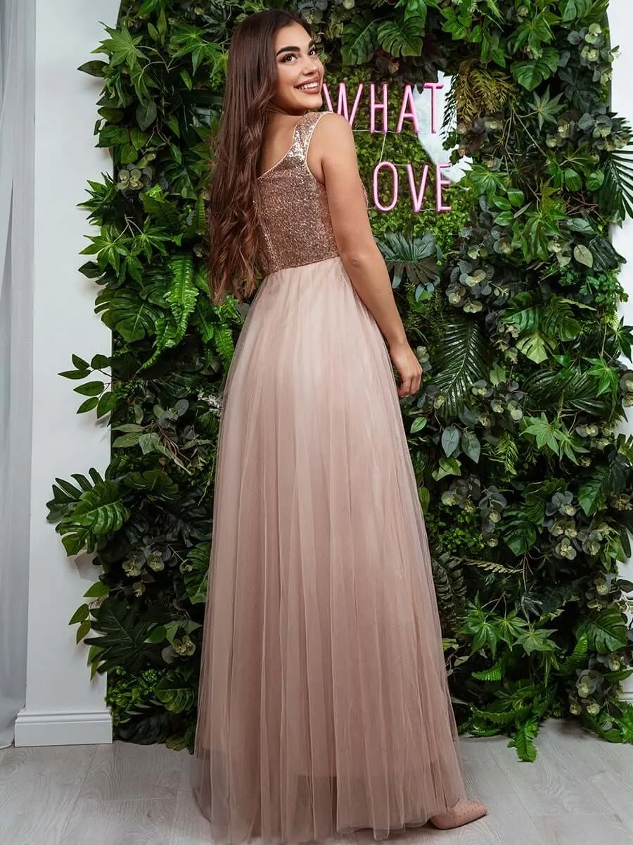 Dorine ball or evening dress in rose gold s12-14 Express NZ wide