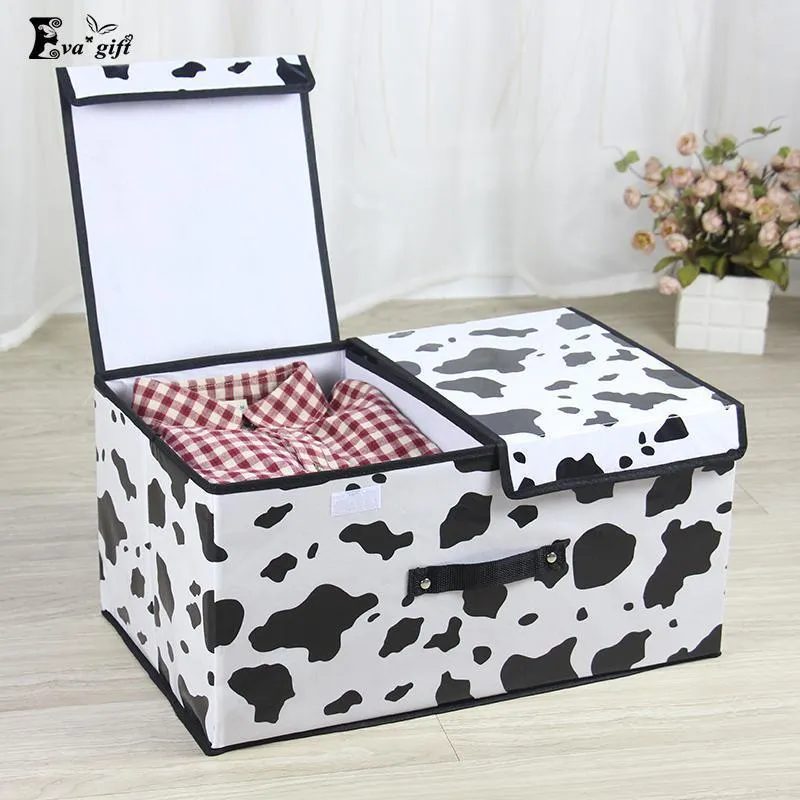 Double cover large capacity storage box