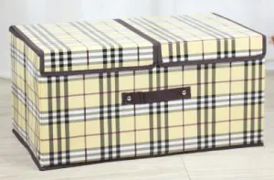Double cover large capacity storage box