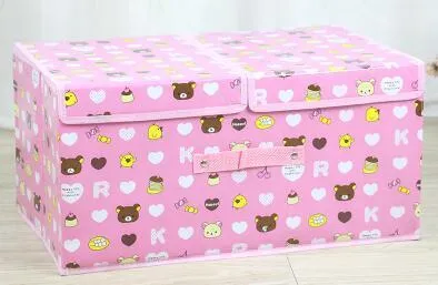 Double cover large capacity storage box