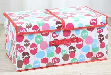 Double cover large capacity storage box