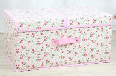 Double cover large capacity storage box