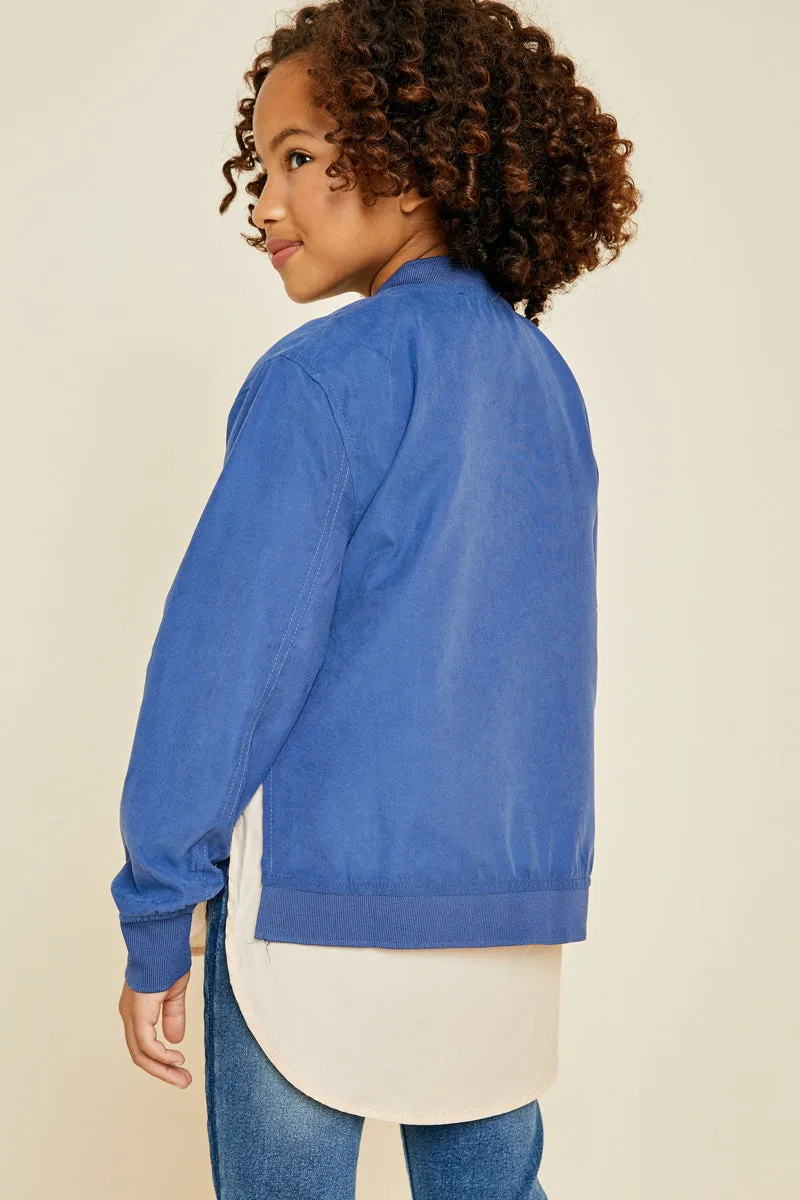 Double Zip-Up Bomber Jacket