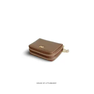 Double Zip Wallet Gold PU