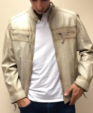Eggshell Antique Lambskin Jacket