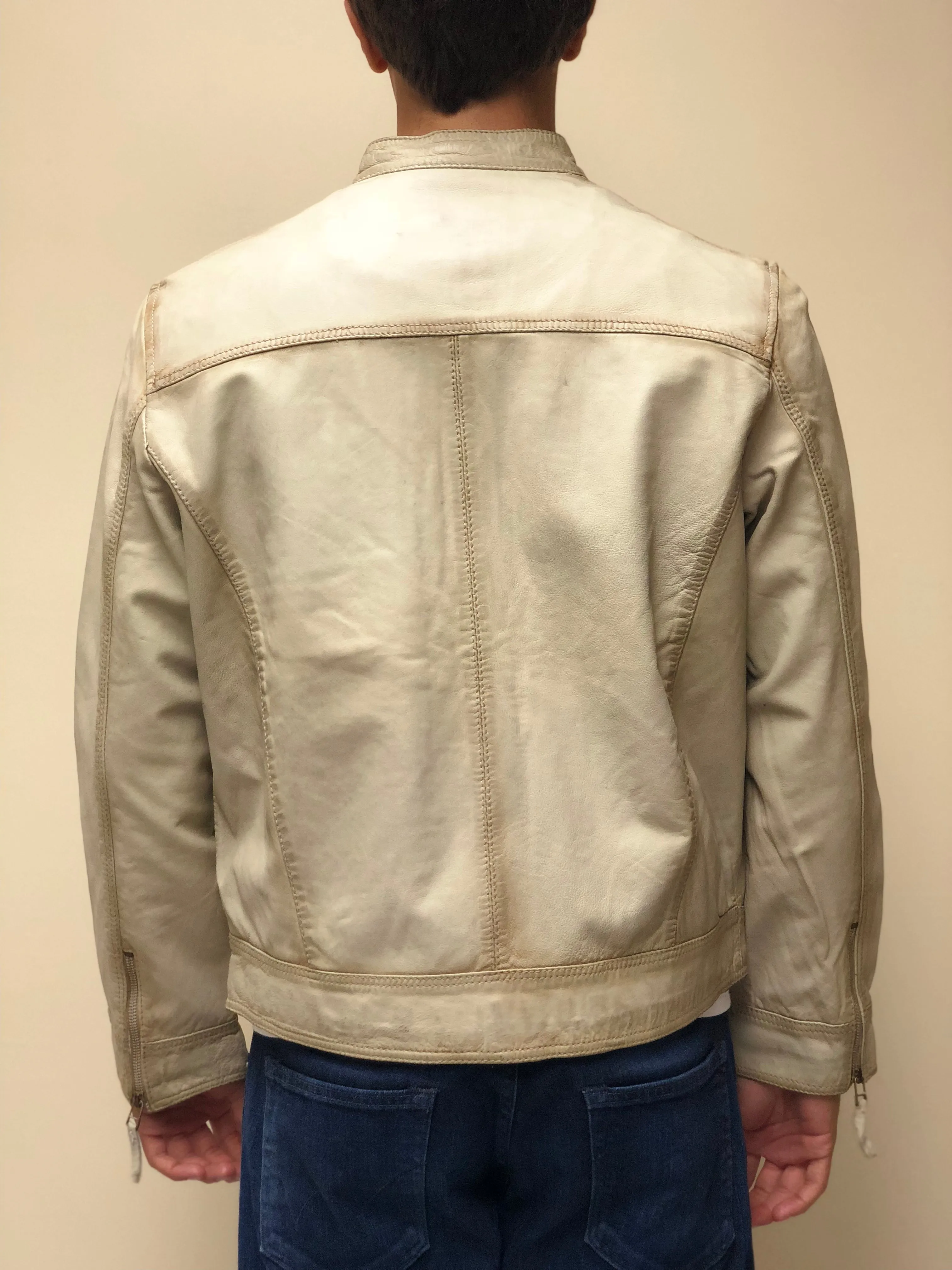 Eggshell Antique Lambskin Jacket