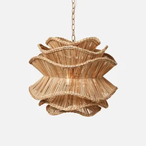 Elba Rattan Chandelier in Natural Rattan - Three Sizes