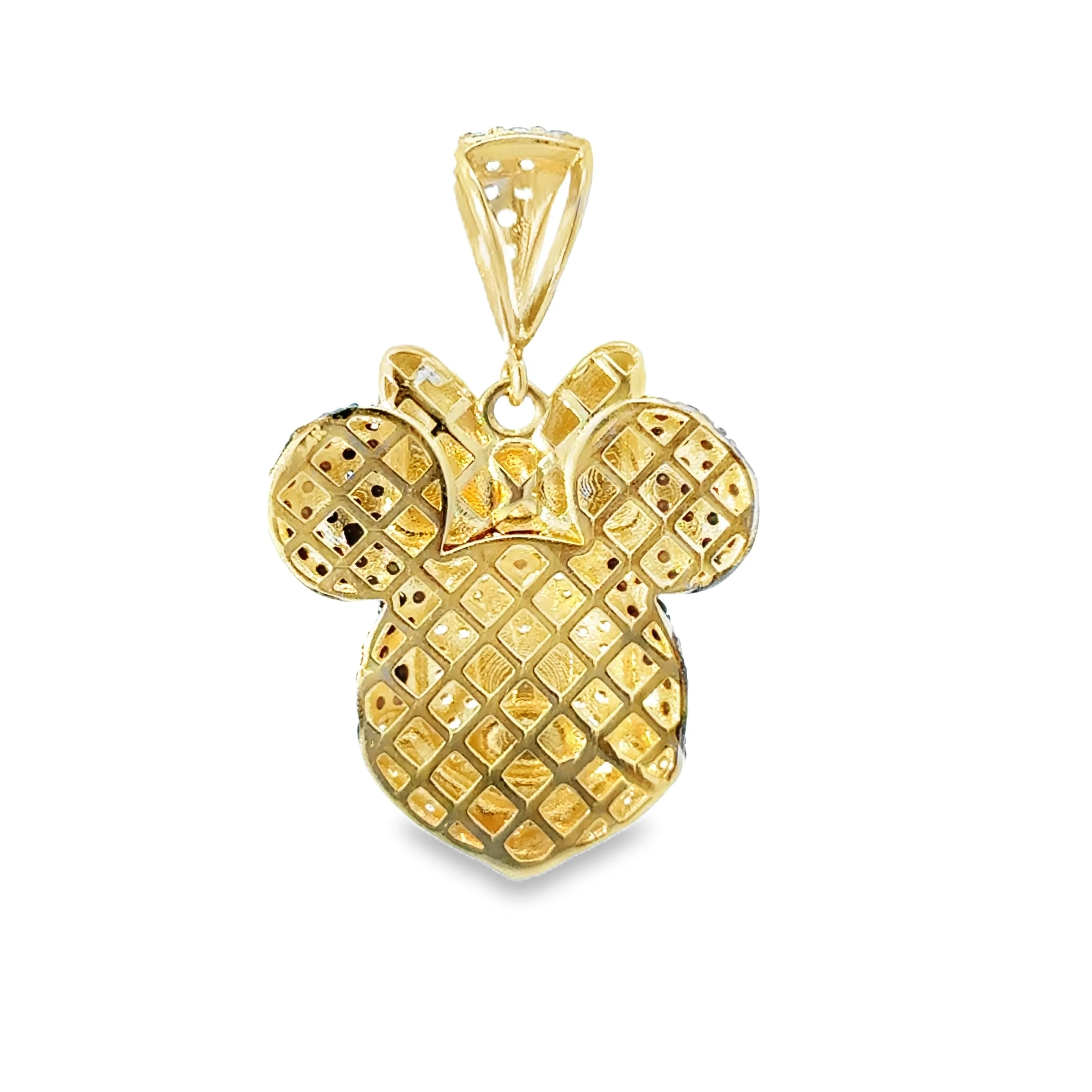 Elegant Gold Mini Mouse Pendant 14k