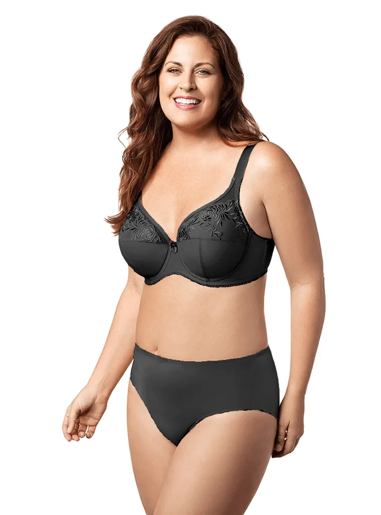 Elila Embroidered Microfiber Underwire