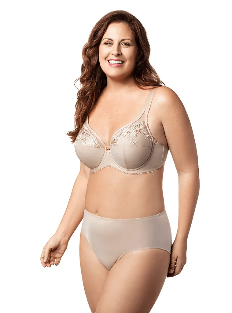 Elila Embroidered Microfiber Underwire