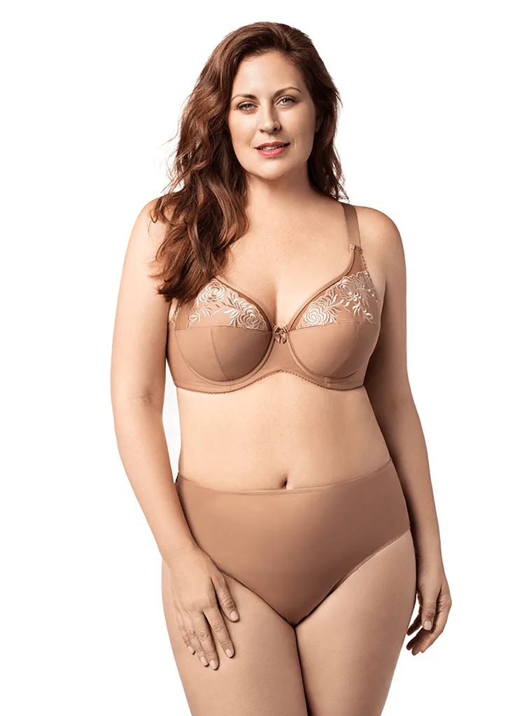 Elila Embroidered Microfiber Underwire