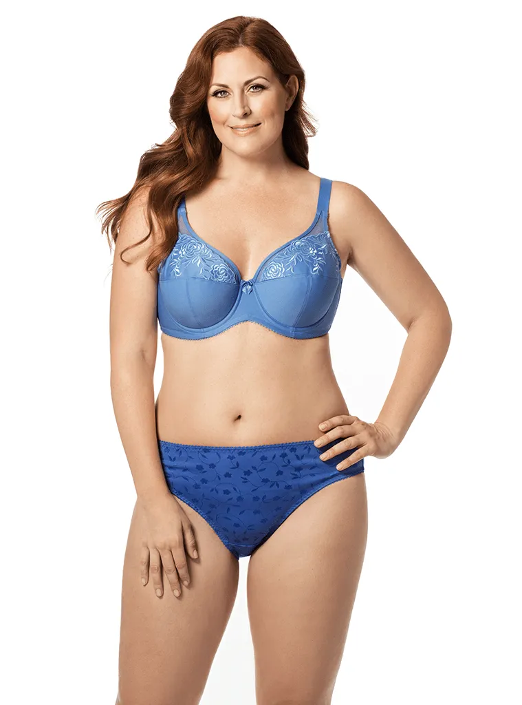Elila Embroidered Microfiber Underwire