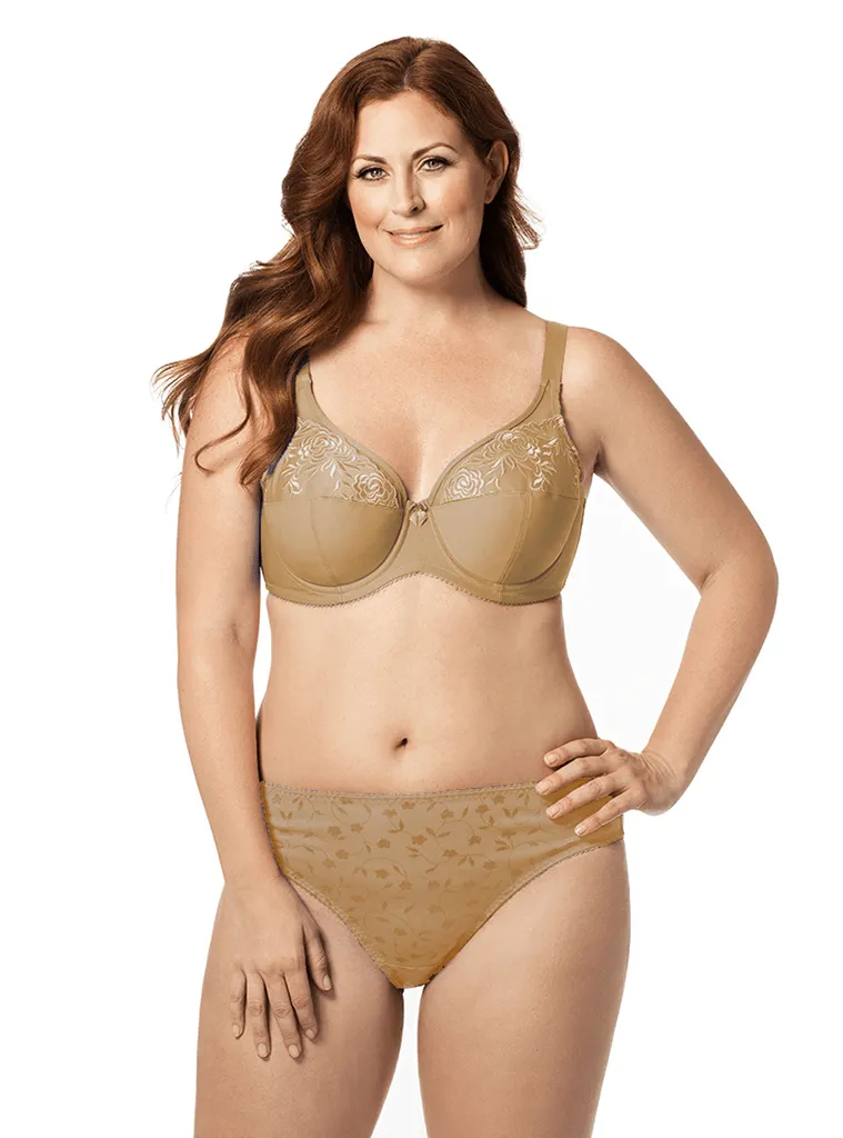 Elila Embroidered Microfiber Underwire
