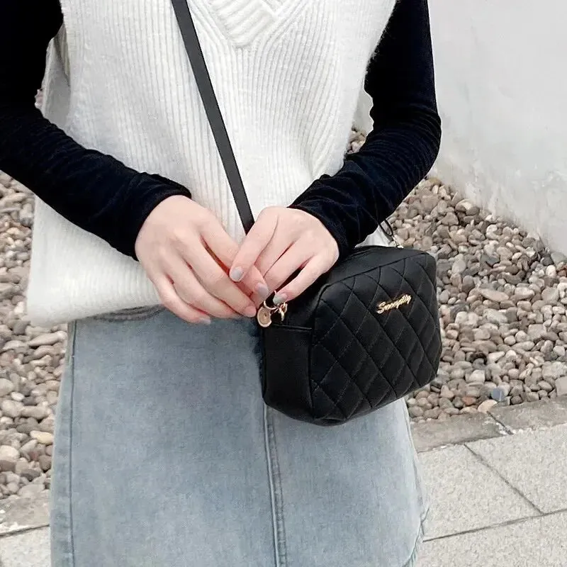 Embroidered Diamond Camera Bag Chic Festive  Functional