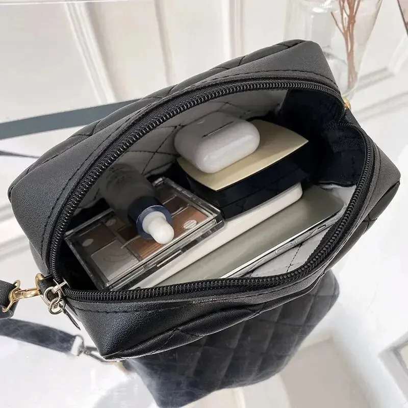 Embroidered Diamond Camera Bag Chic Festive  Functional