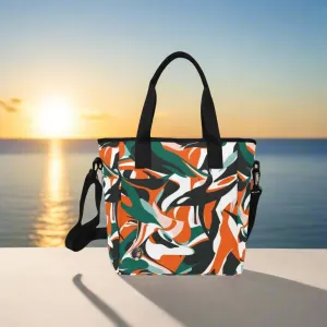 Emerald Tangerine Tote Bag with Shoulder Strap
