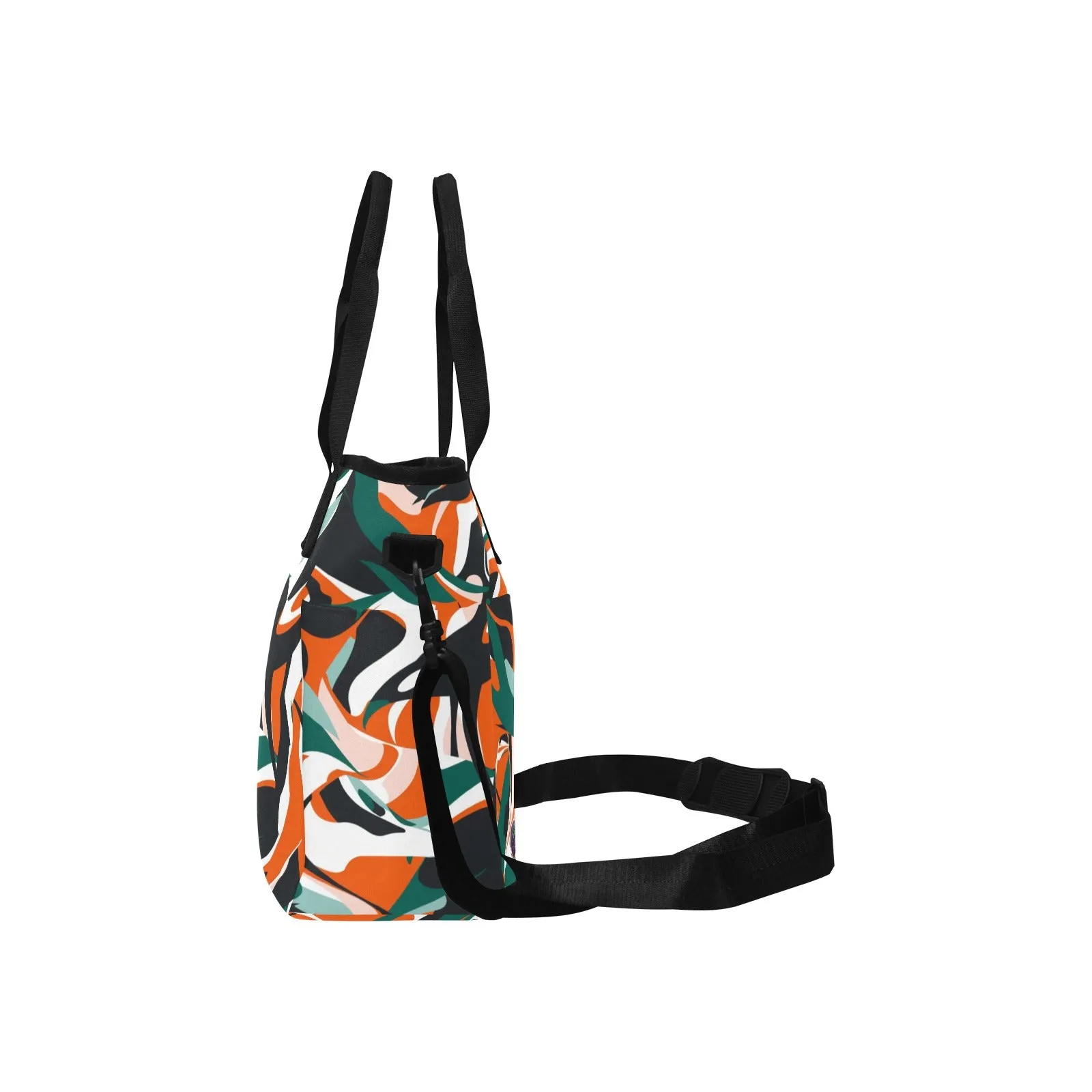 Emerald Tangerine Tote Bag with Shoulder Strap