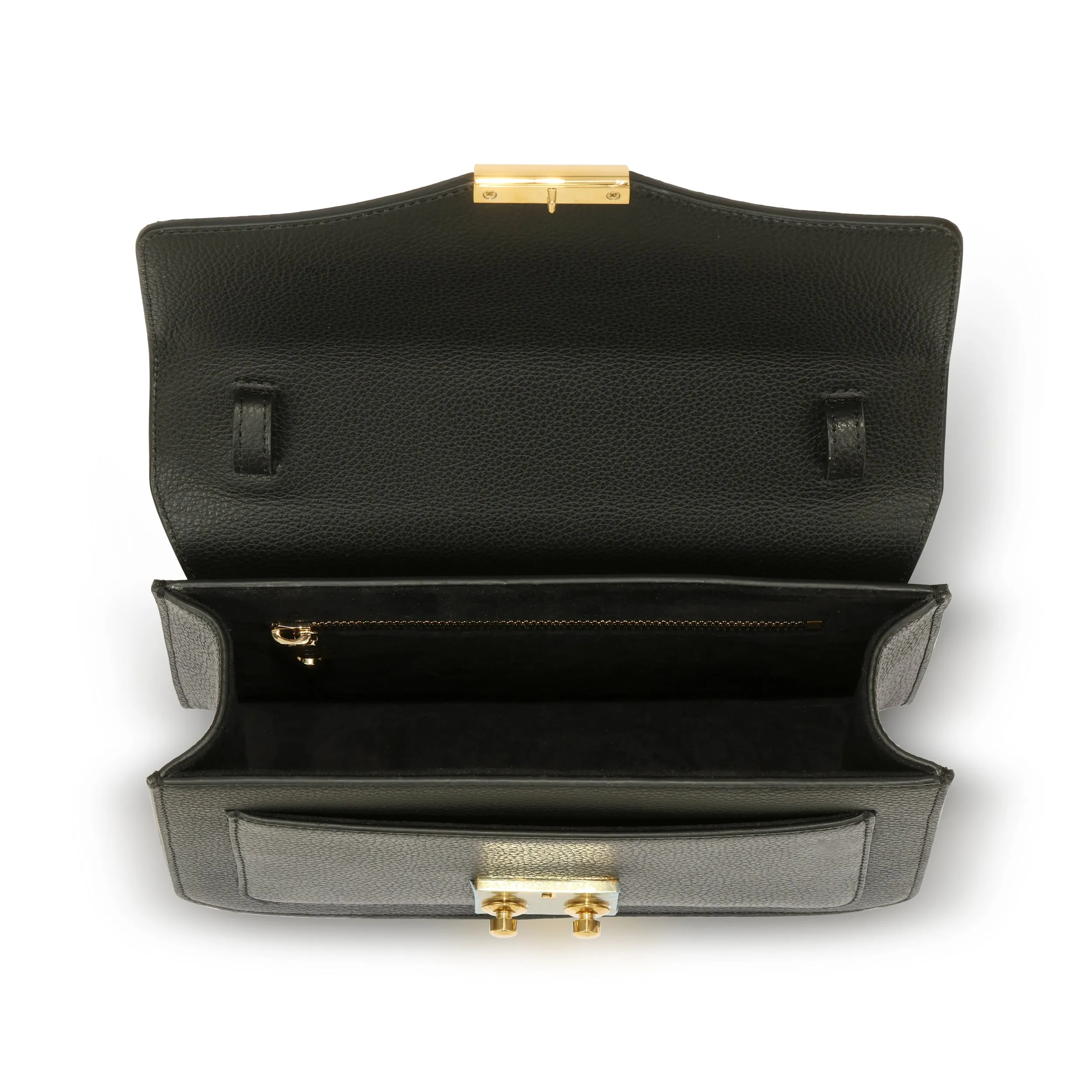 Emma Top Handle - Black Pebble