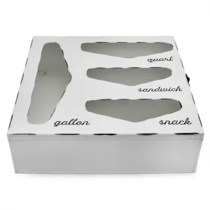 Enamelware Kitchen Bag Organizer